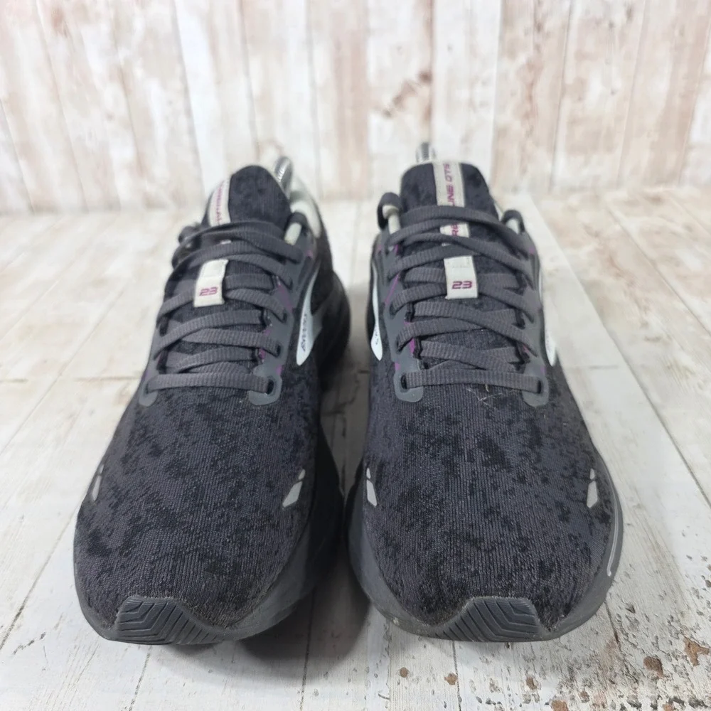 Brooks Adrenaline GTS 23 Womens Running Shoes Black Purple 1203811B072 Size 10 - Picture 4 of 8